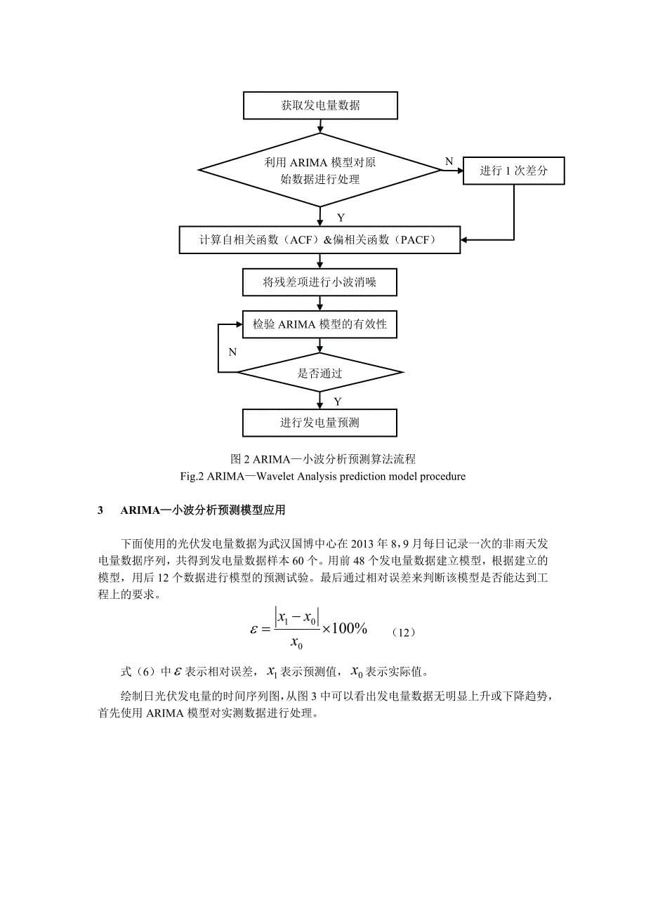 小波分析组合预测方法在光伏发电量预测中的应用5_第5页