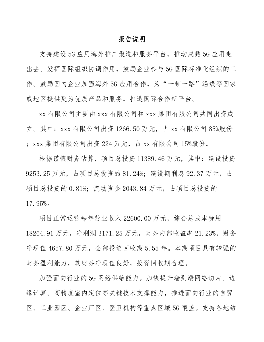 关于成立5G公司可行性报告-(4)_第2页