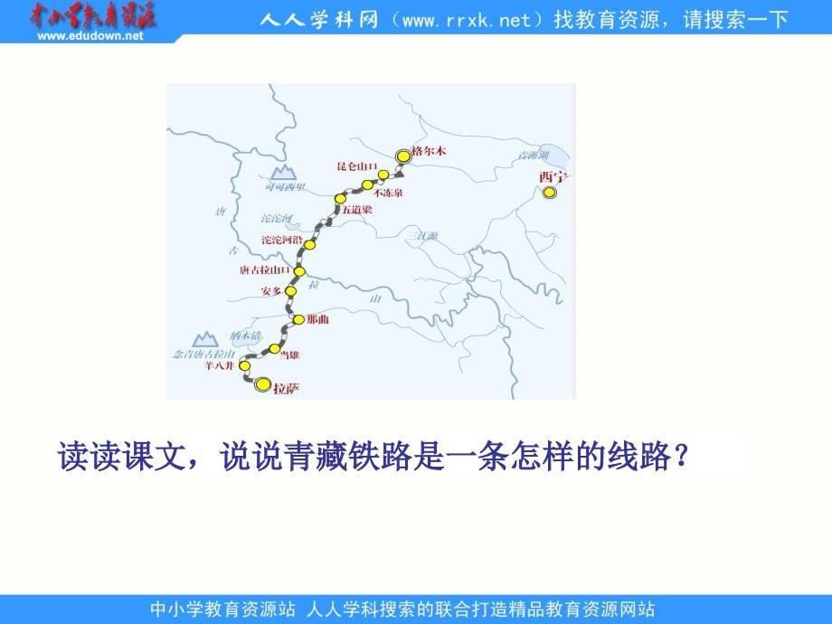 鲁教版四年级下册把铁路修到拉萨去课件4_第5页