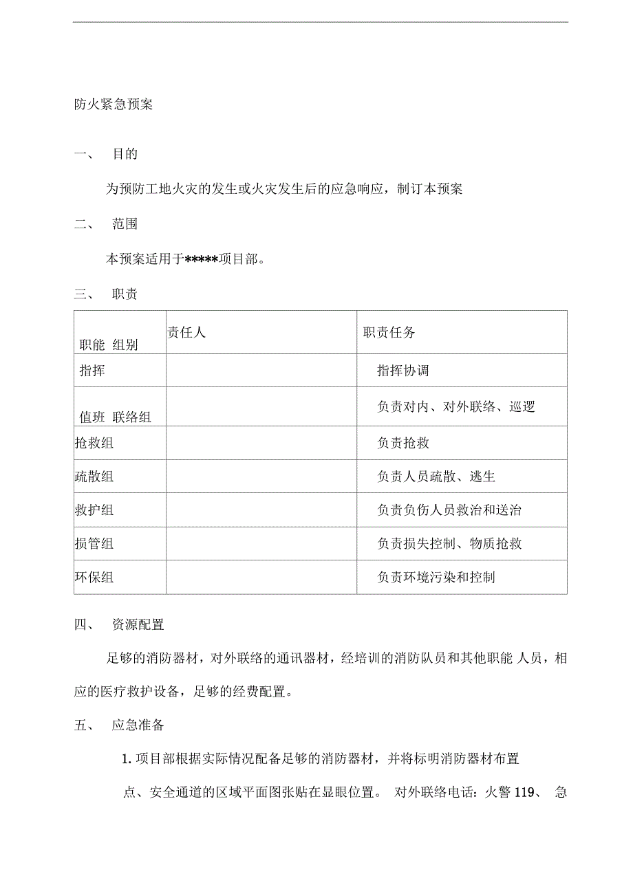 防火紧急预案_第1页