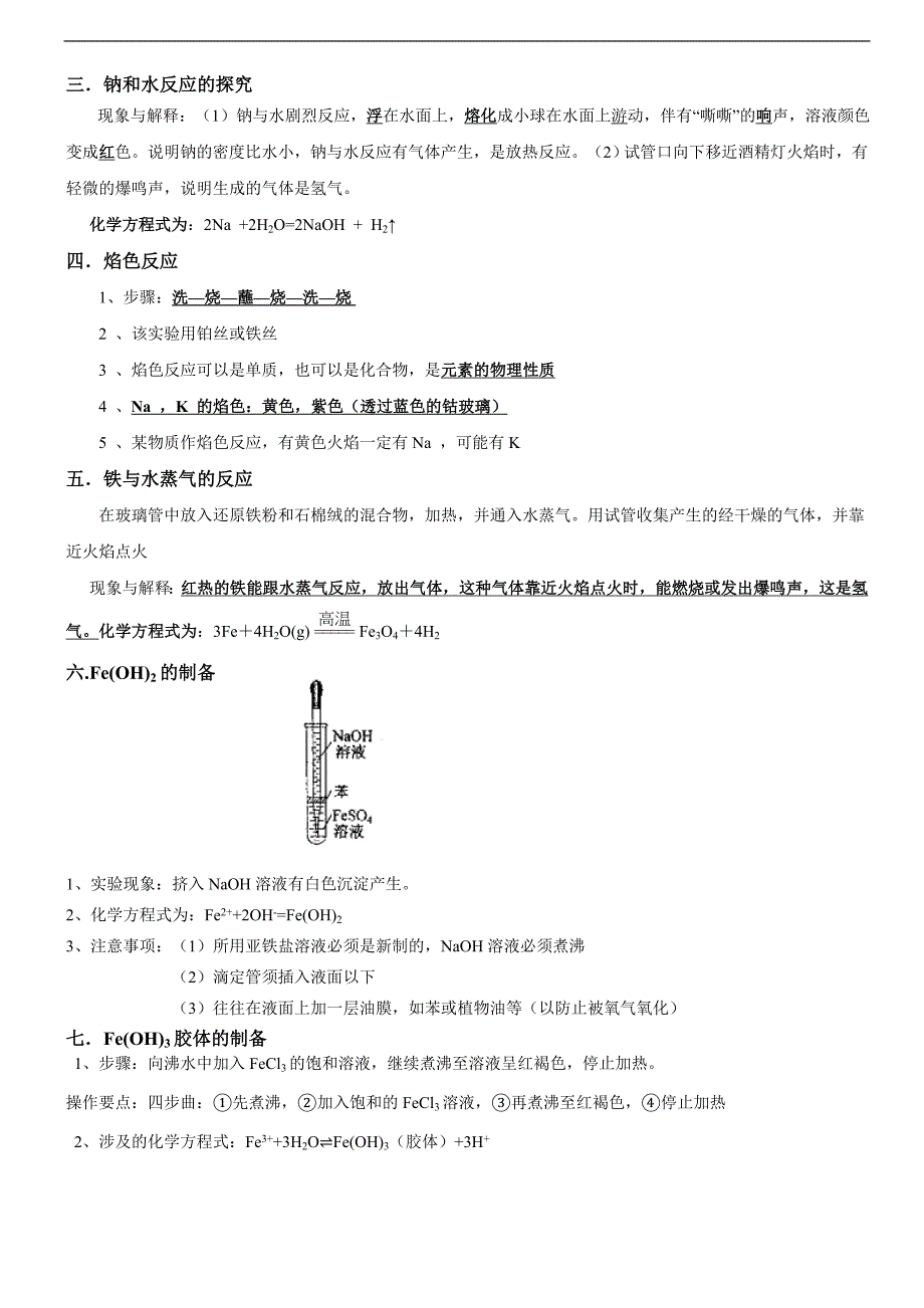 高中化学教材常考实验总结_第4页