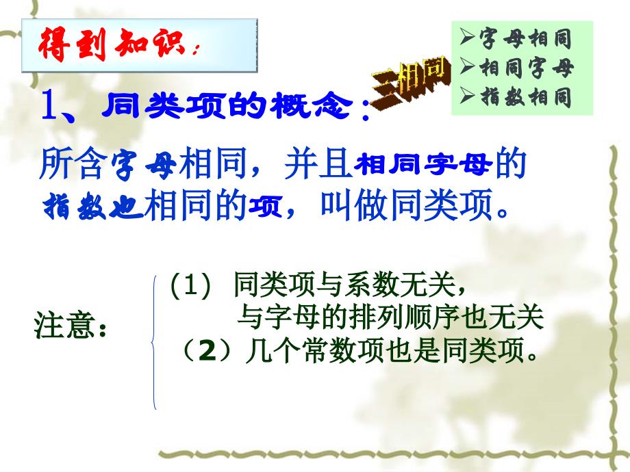 初一数学合并同类项_第4页