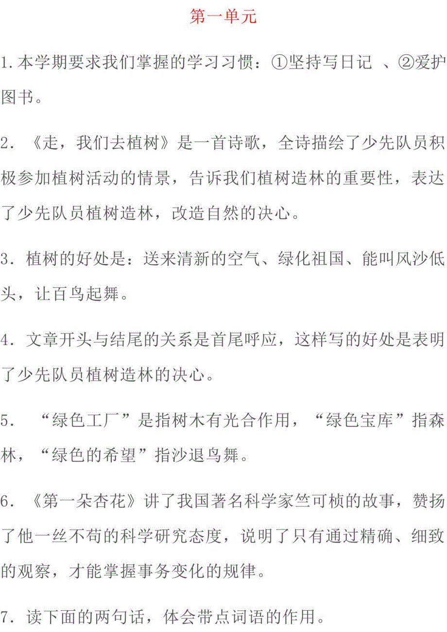 苏教版语文4年级下册期中必考知识点汇总_第1页