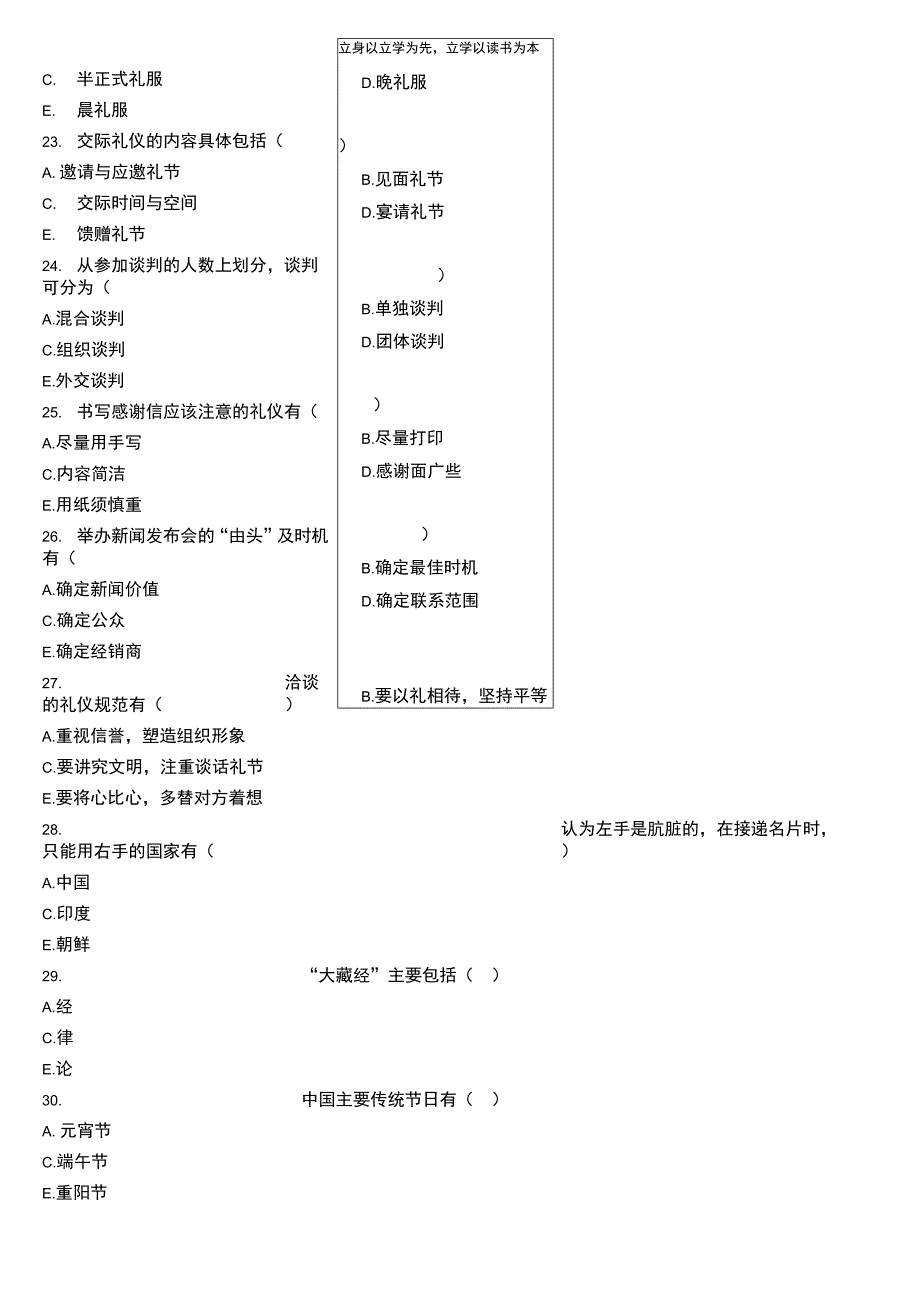 公共关系与社交礼仪复习资料_第4页