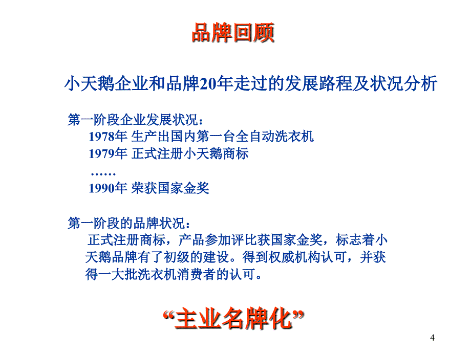 小天鹅品牌诊断与规划建议_第4页