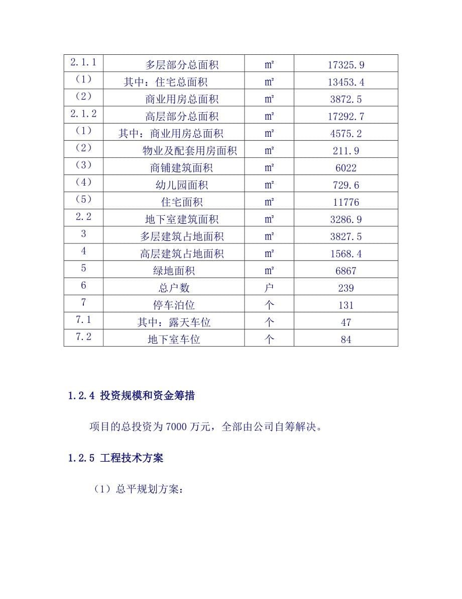 某房地产开发项目申请报告商住小区建设项目申请报告已通过审核甲级优秀报告_第5页