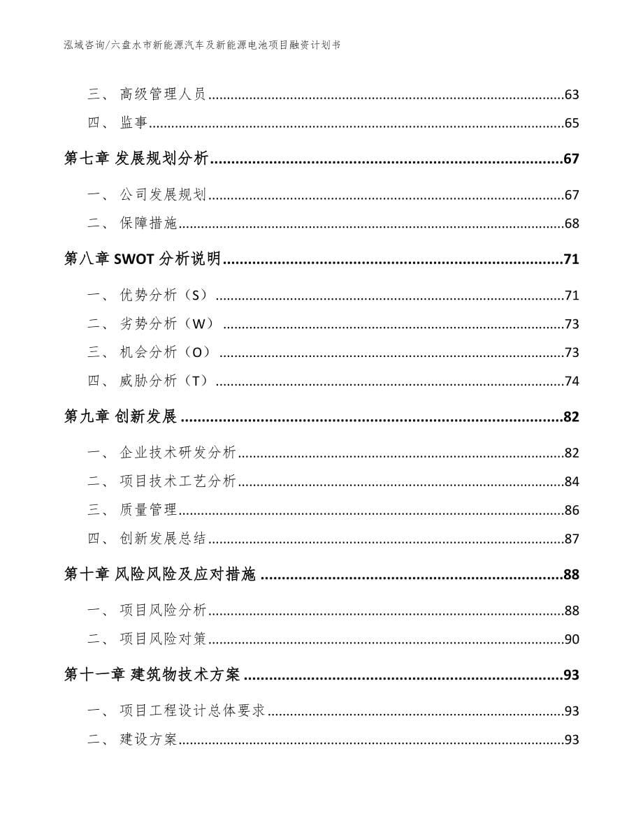 六盘水市新能源汽车及新能源电池项目融资计划书_第5页