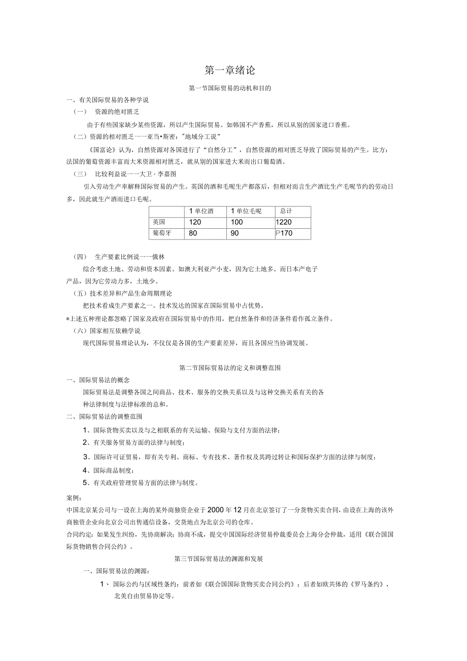 国际贸易的动机和目的_第1页