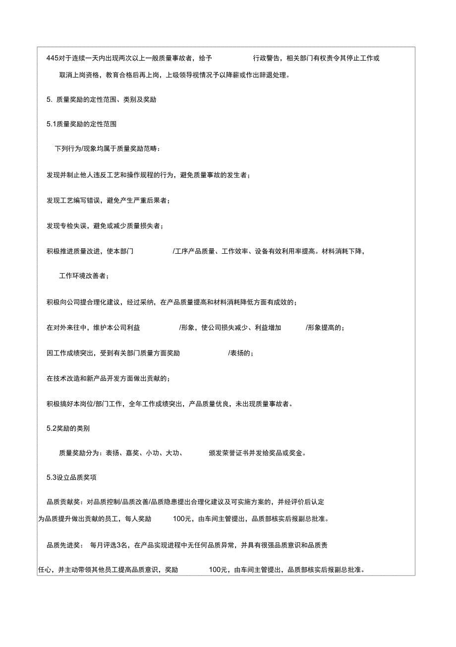 质量奖惩管理制度_第5页