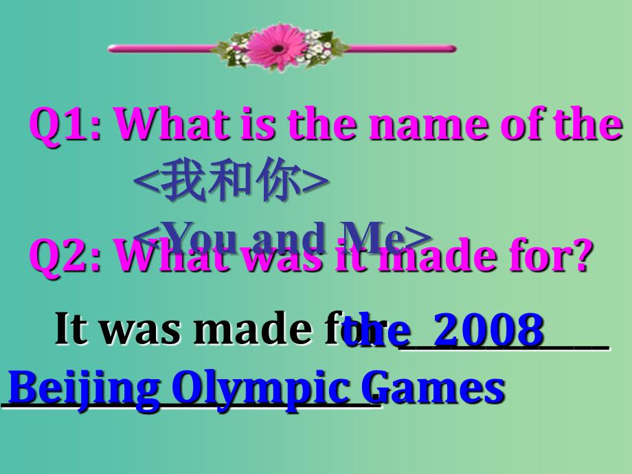 高中英语 Unit 2 The olympic games warming up 课件 新人教版必修2.ppt_第2页