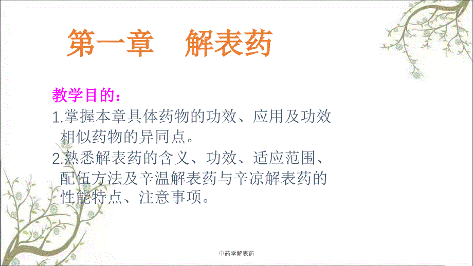 中药学解表药_第1页