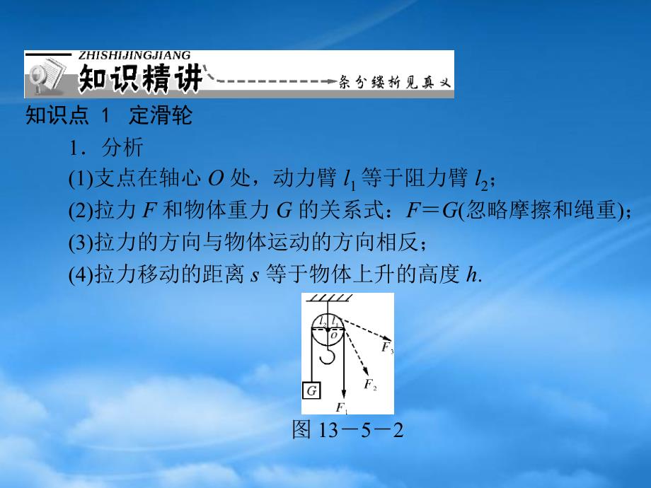 江西省南昌市九级物理上册第十三章力和机械五其他简单机械第1课时定滑轮和动滑轮课件人教新课标_第4页