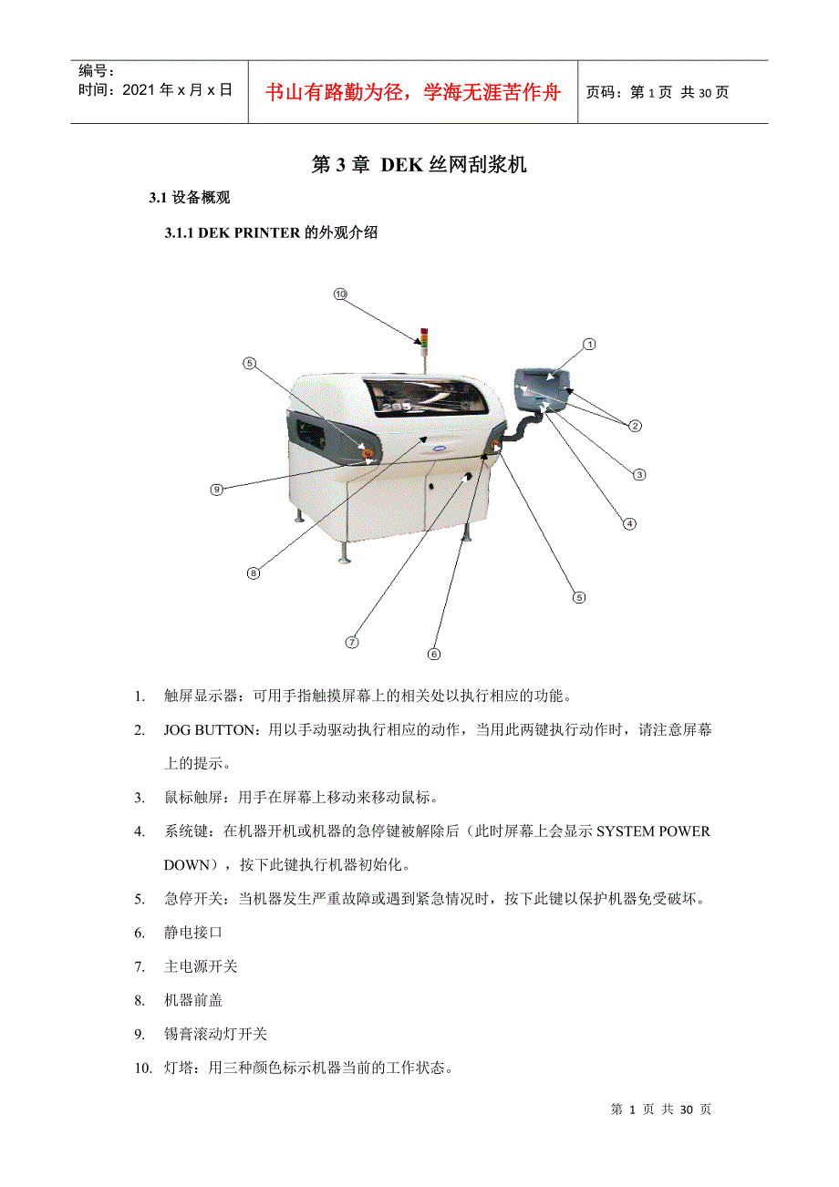 DEK刮浆机培训课件_第1页