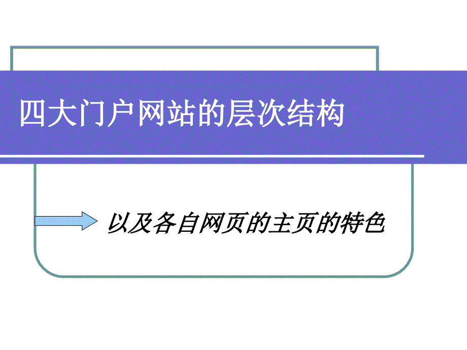 四大门户网站的层次结构_第1页