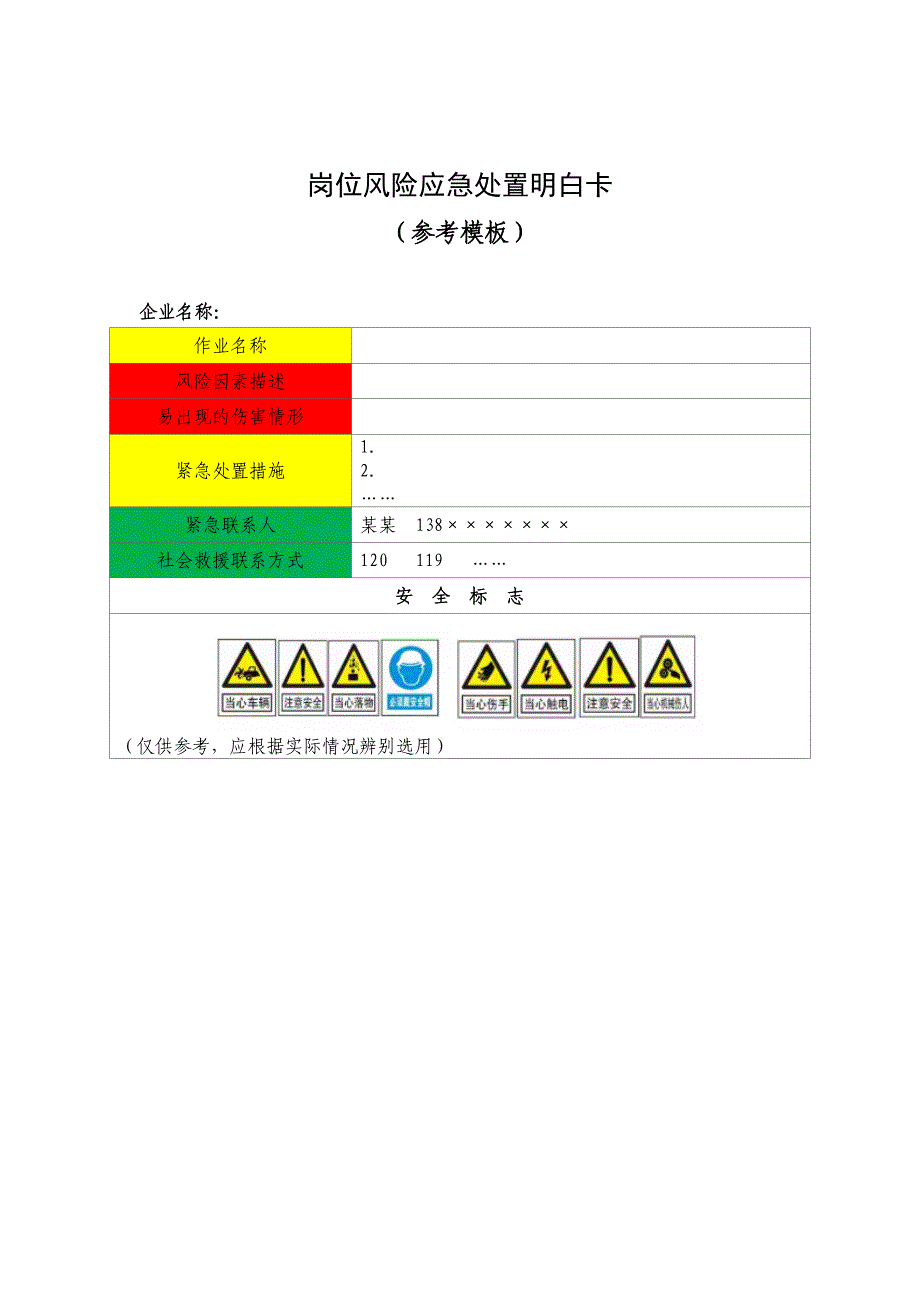 企业“一会三卡”示范模板_第4页