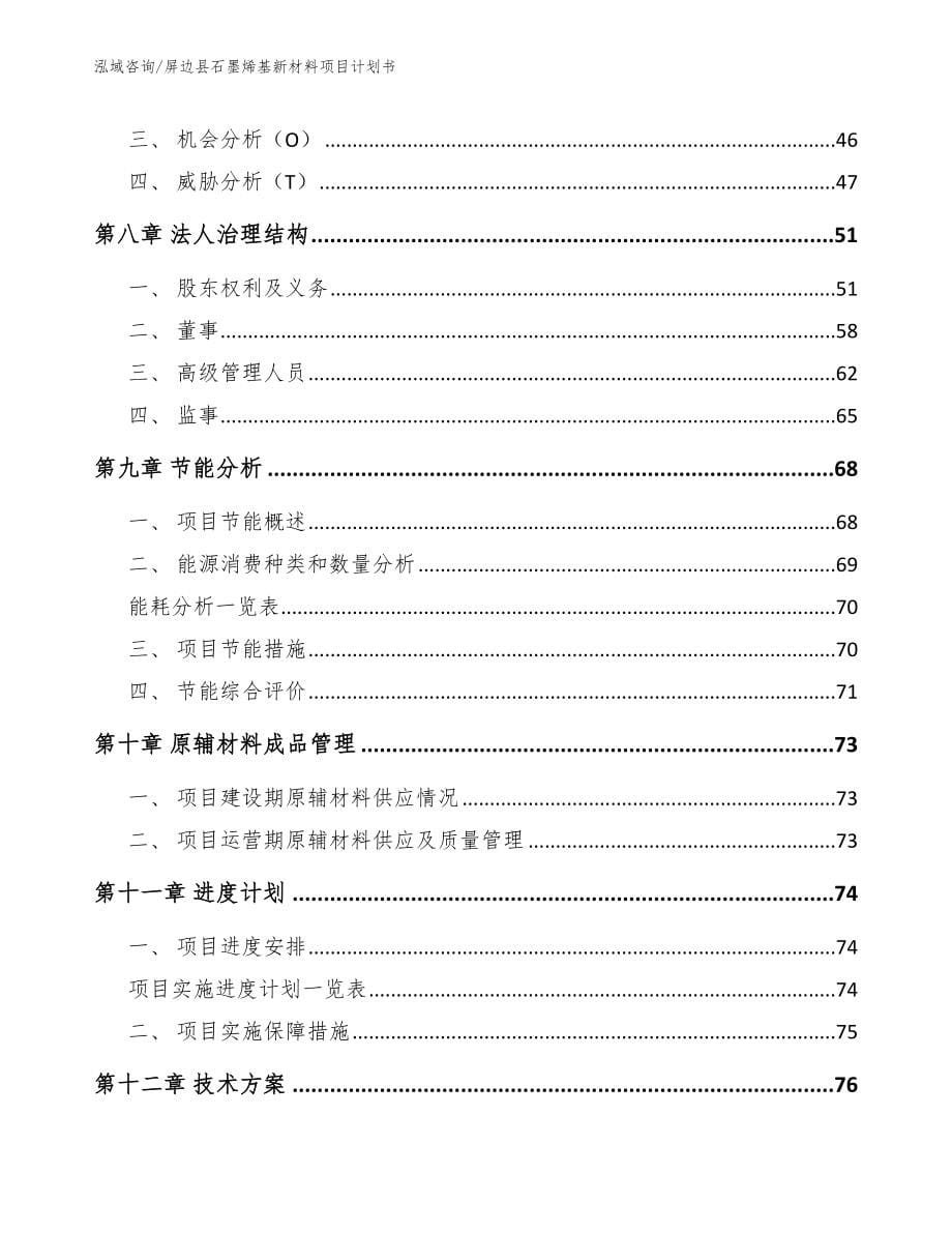 屏边县石墨烯基新材料项目计划书（范文参考）_第5页