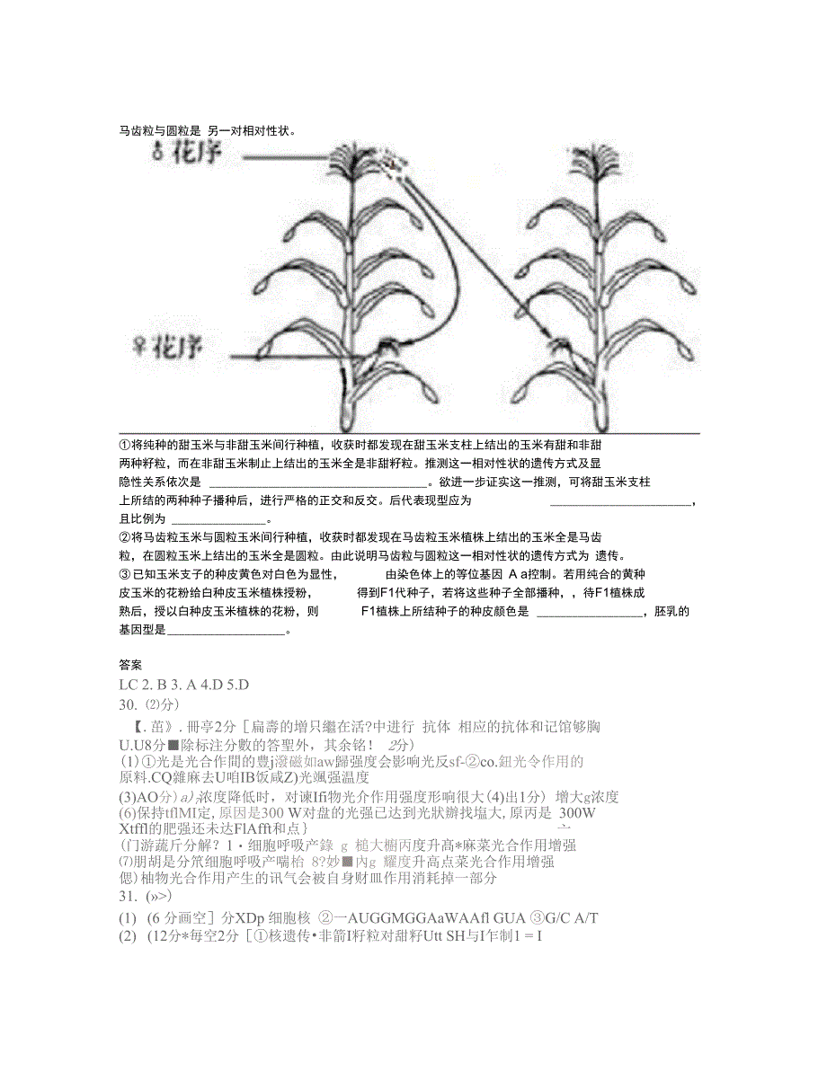 2009届成都三诊生物部分汇总_第3页