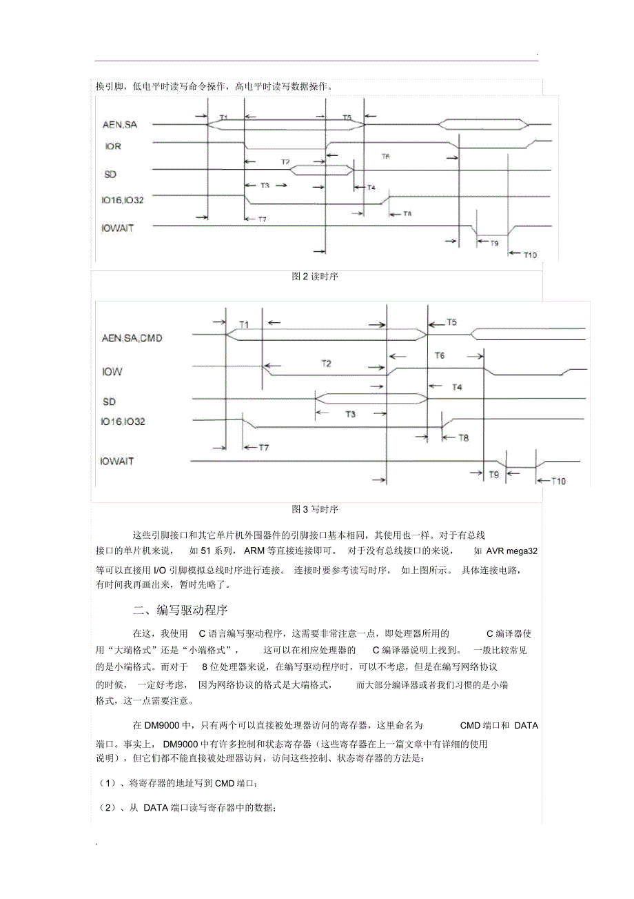 驱动网卡芯片DM9000调试过程及其具体的单片机程序_第2页