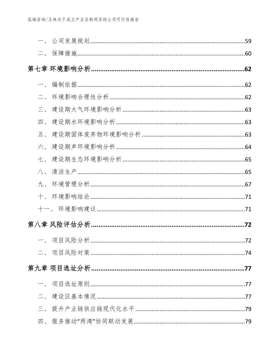 玉林关于成立产业互联网系统公司可行性报告_模板参考_第5页