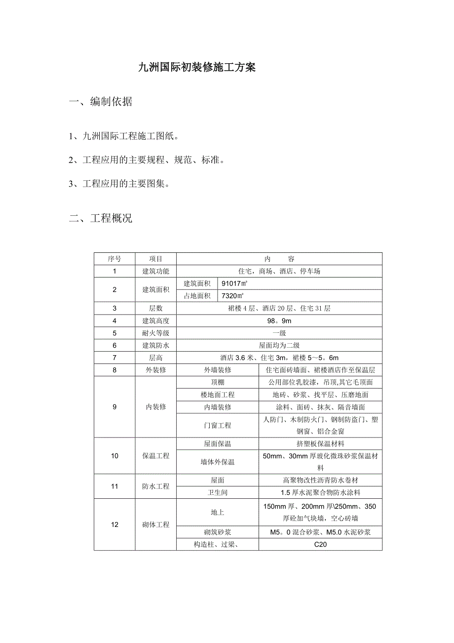 XX国际装饰装修施工方案_第2页