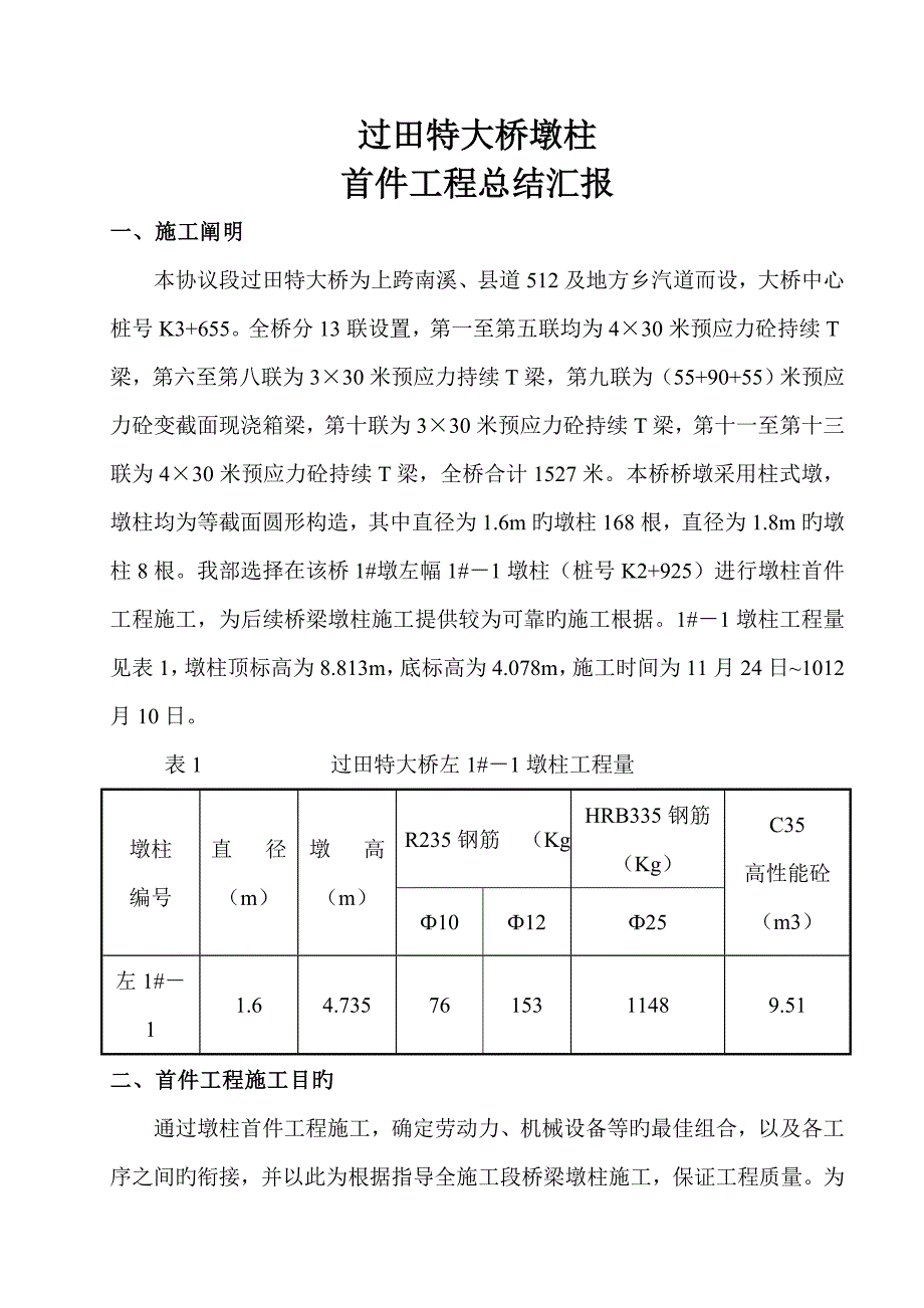 过田特大桥墩柱首件工程总结报告.doc_第2页