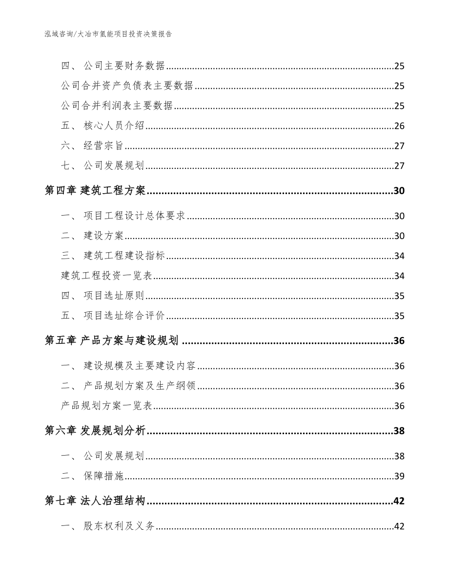 大冶市氢能项目投资决策报告（范文）_第3页