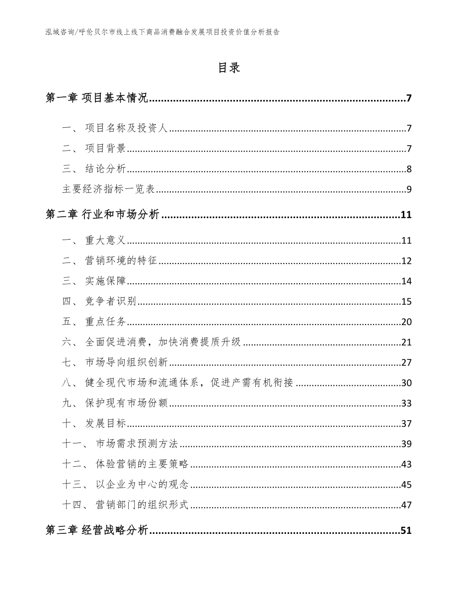 呼伦贝尔市线上线下商品消费融合发展项目投资价值分析报告_第2页