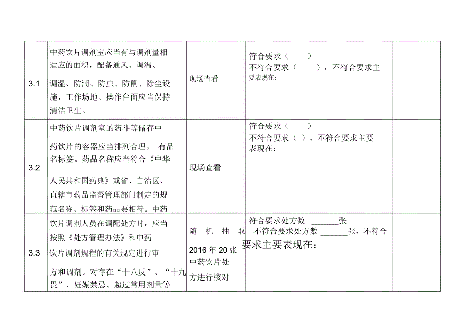 医疗机构中药饮片管理专项检查细则_第4页