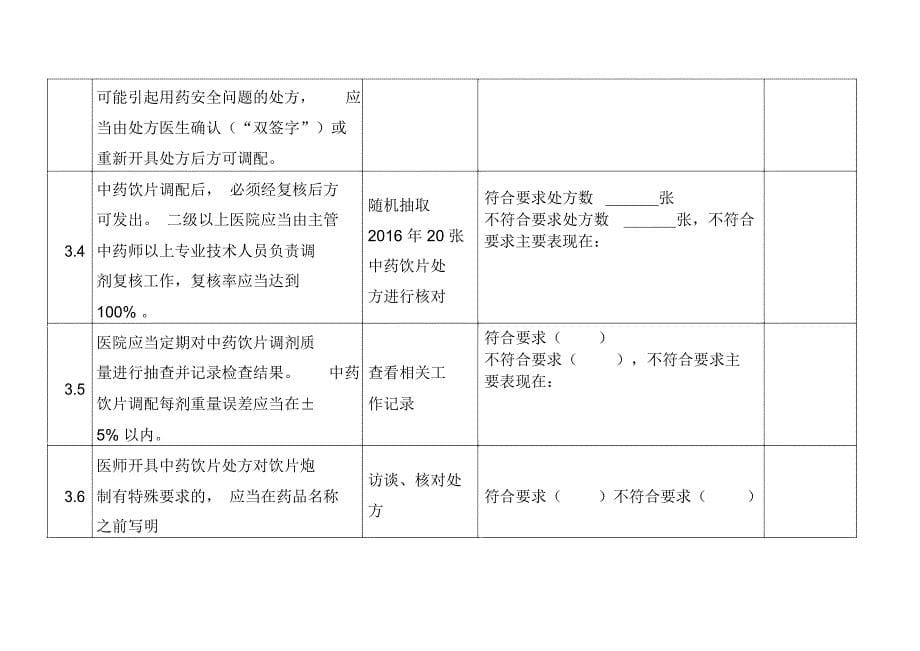 医疗机构中药饮片管理专项检查细则_第5页