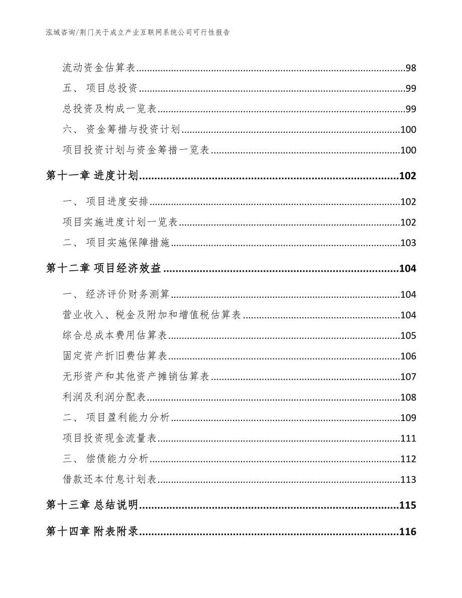 荆门关于成立产业互联网系统公司可行性报告【参考范文】_第5页