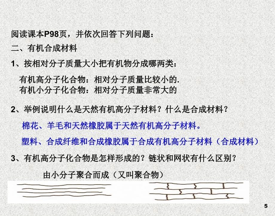 化学九年级下人教新课标12.3有机合成材料课件共11张PPT_第5页