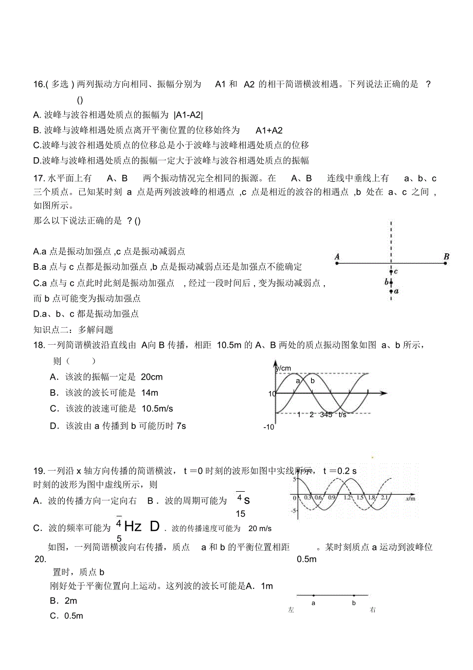 2018机械振动和机械波专题复习_第4页