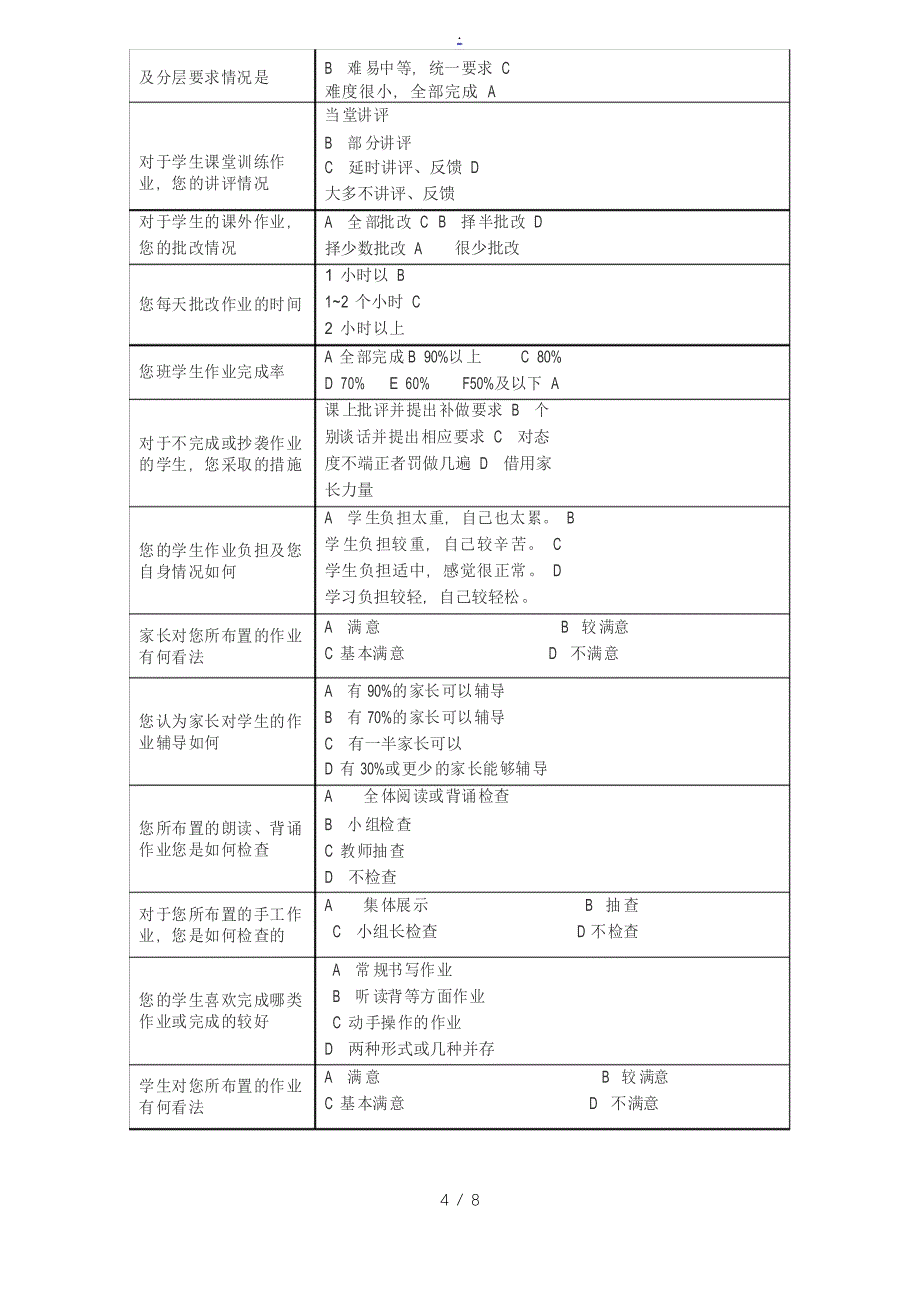 教师调查问卷_第4页