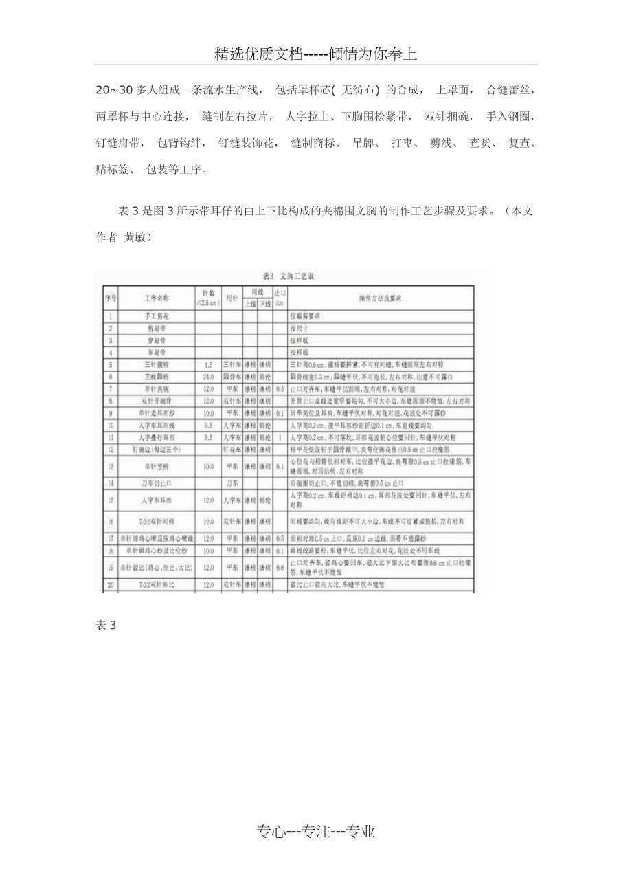 文胸生产流程工序图解_第5页