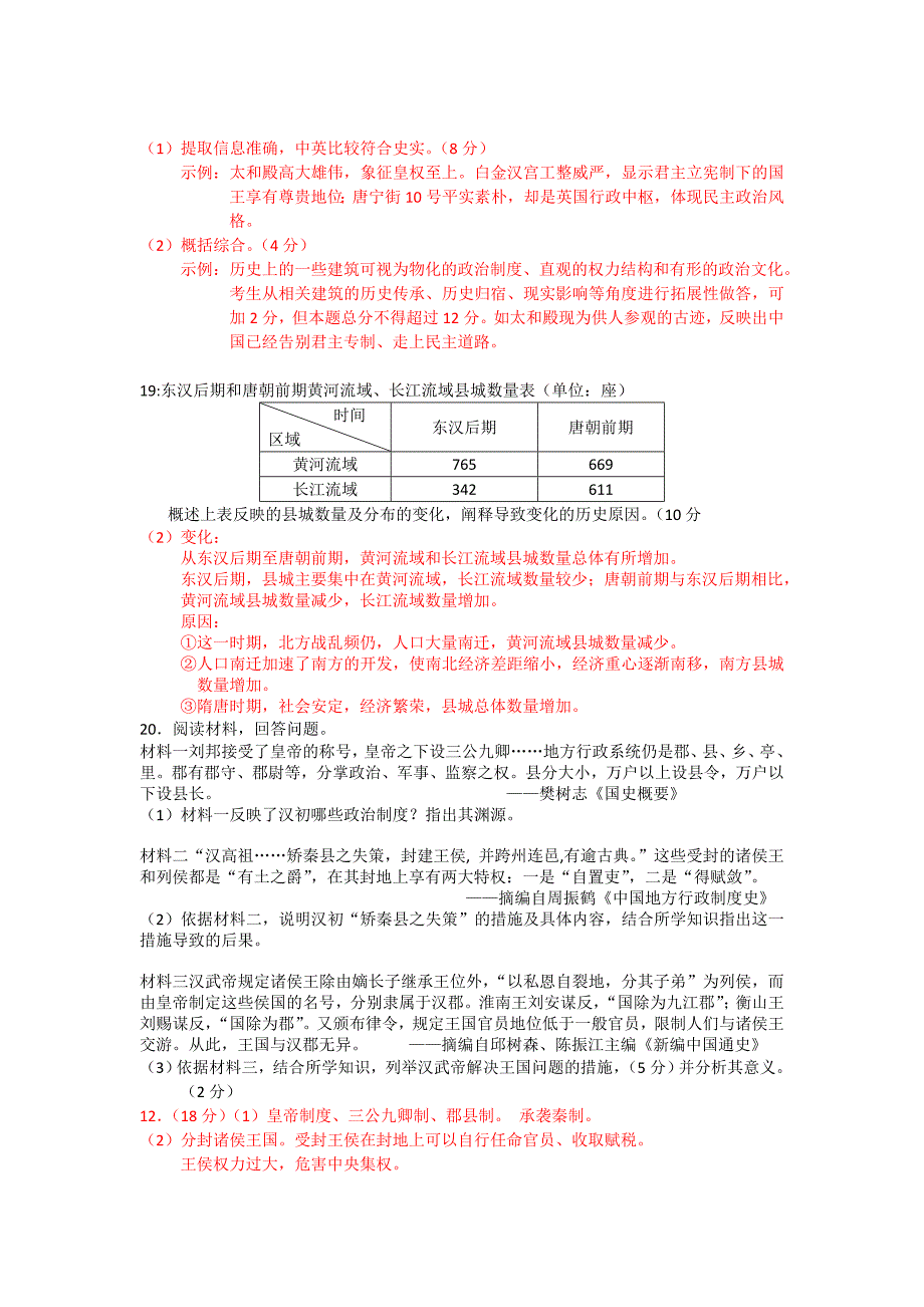 2013年高考中国古代政治部分试题.doc_第4页