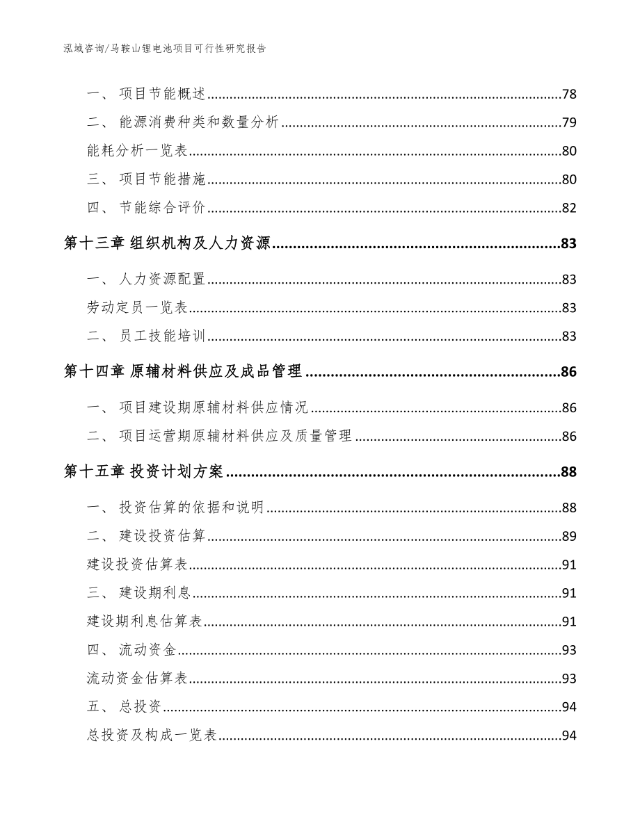 马鞍山锂电池项目可行性研究报告【范文模板】_第4页