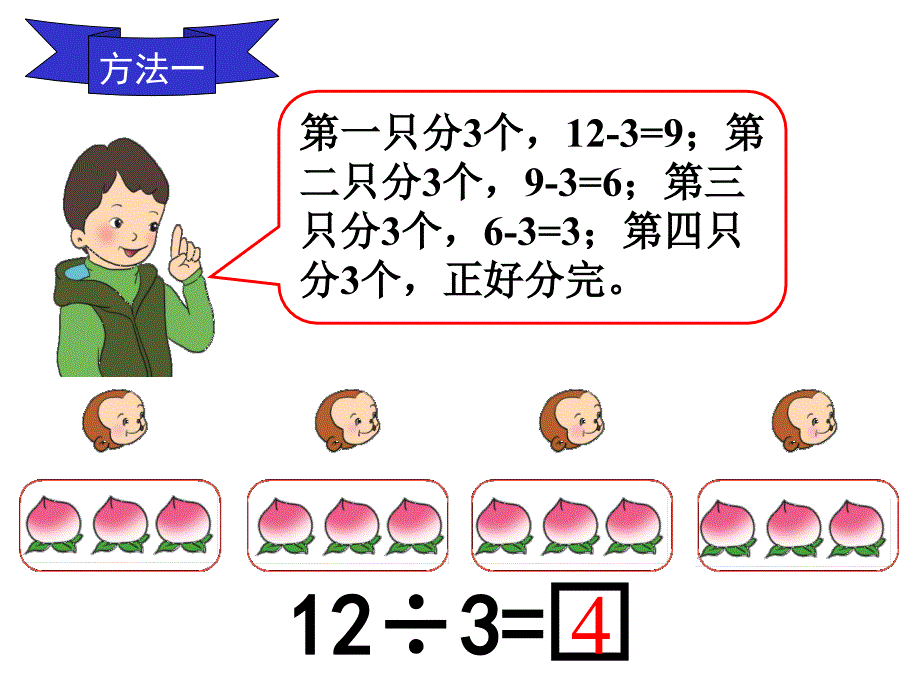 小学人教版数学二年级下册课件：第2单元第2节1课时用2-6的乘法口诀求商_第3页