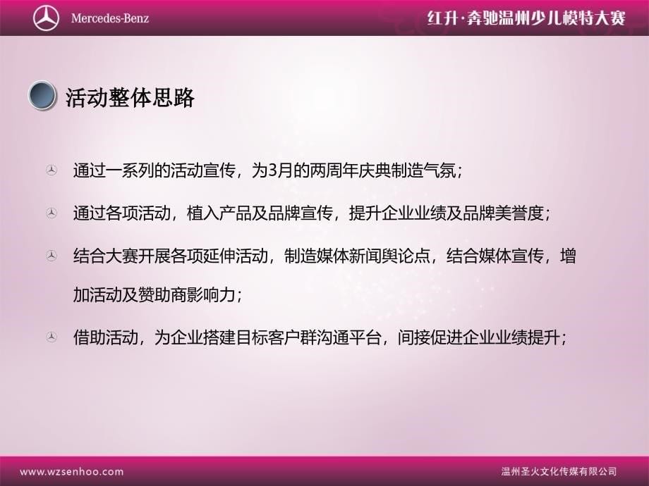 温州红升梅塞德奔驰汽车两周庆典系列活动配套策划方案_第5页