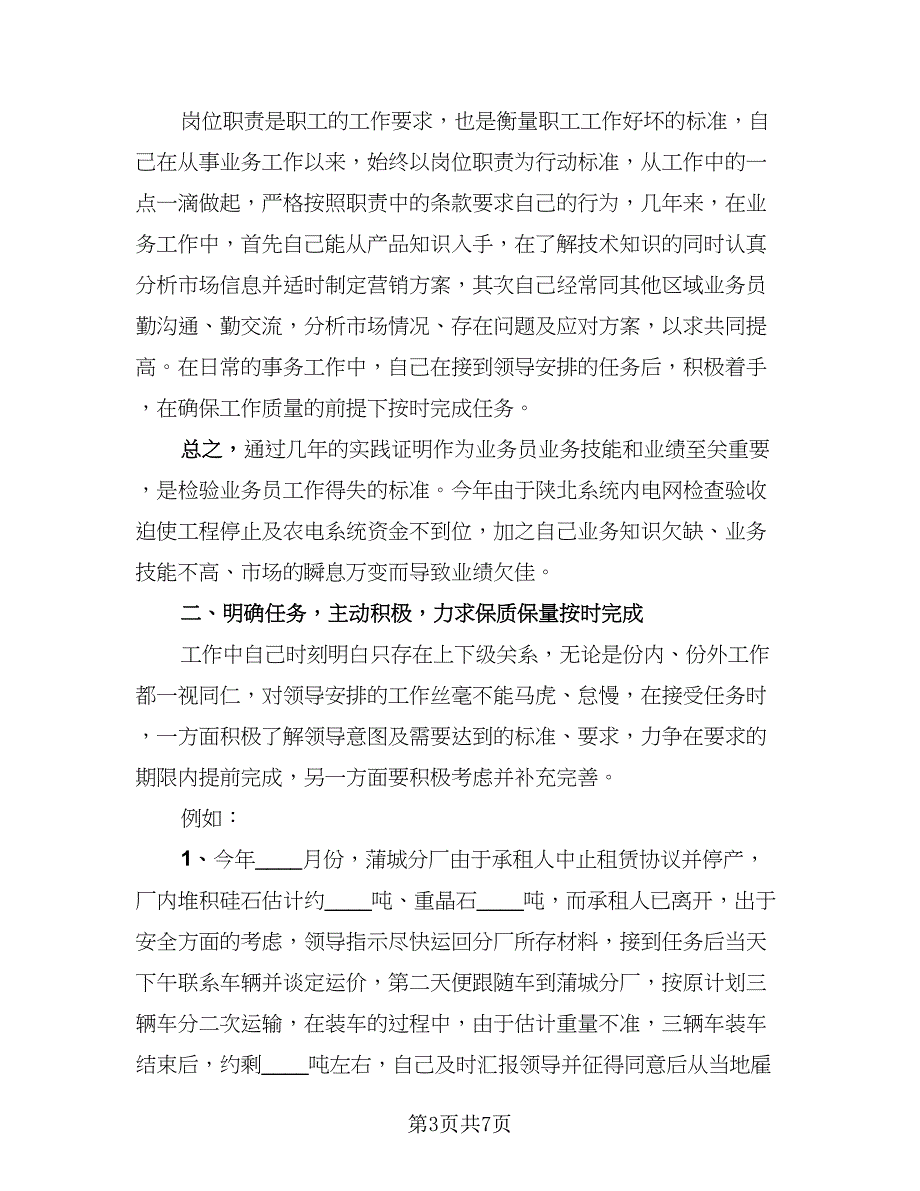 销售工作总结与计划书格式版（二篇）.doc_第3页