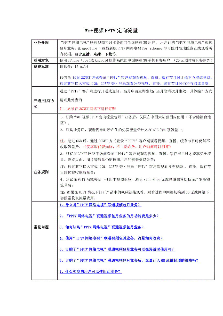 Wo+视频PPTV定向流量.docx_第1页