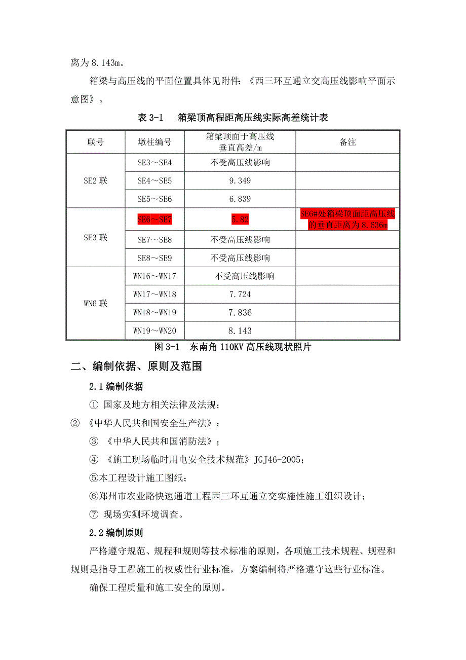 东南角高压线下现状混凝土箱梁施工方案_第4页