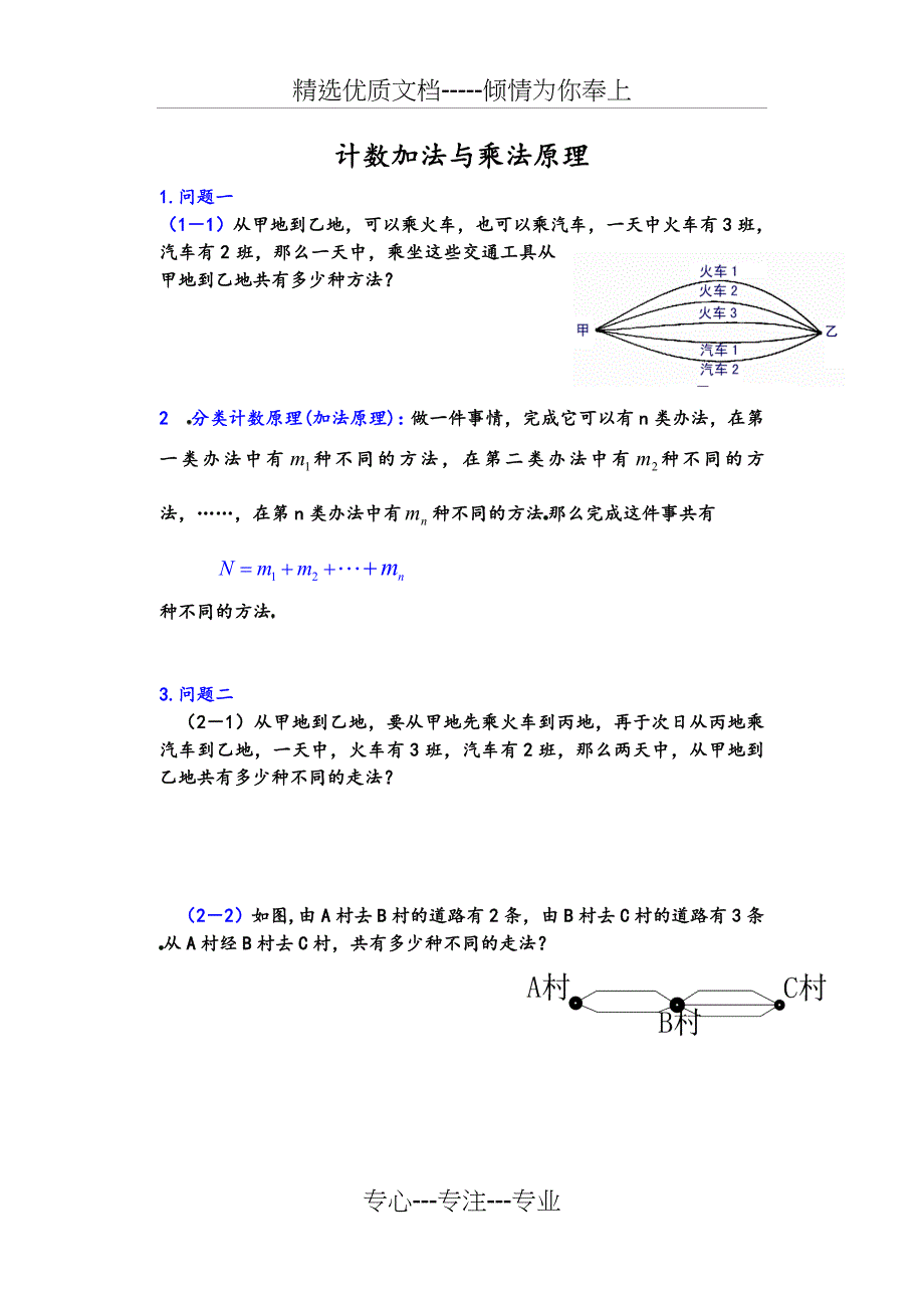 加法原理和乘法原理_第1页