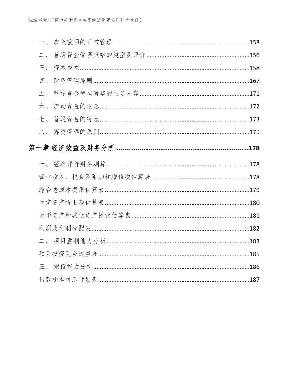 宁德市关于成立共享经济消费公司可行性报告【范文模板】_第5页