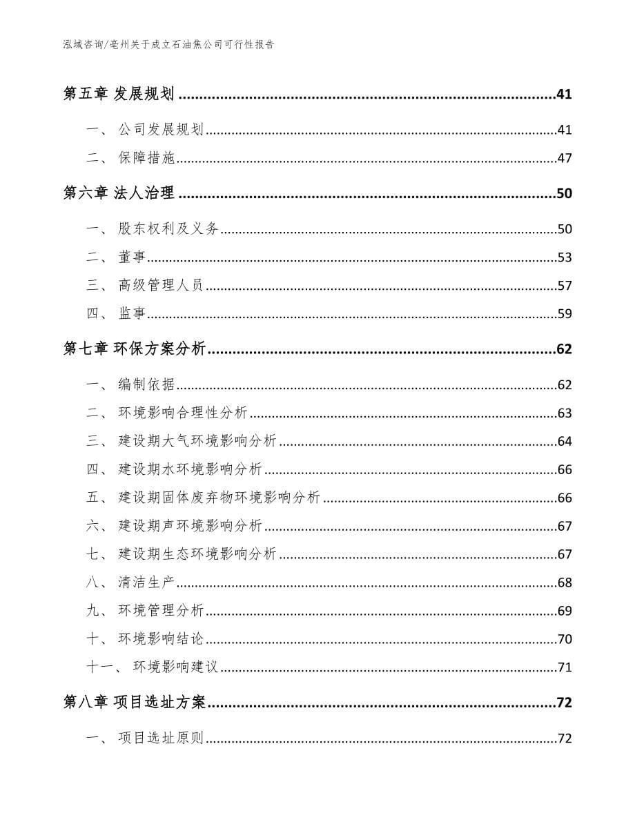 亳州关于成立石油焦公司可行性报告_第5页