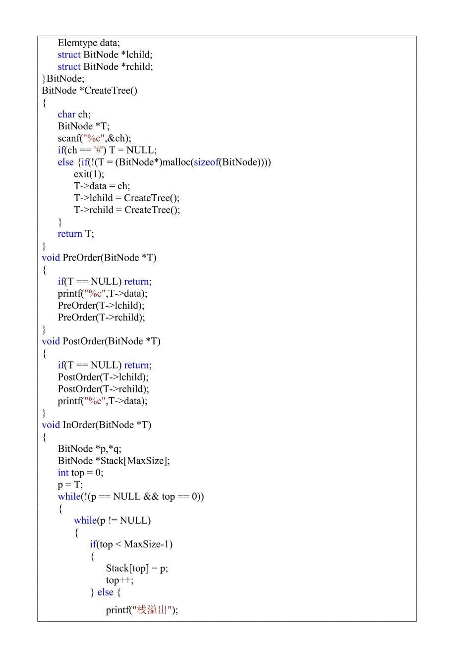 实验三：二叉树操作.doc_第5页