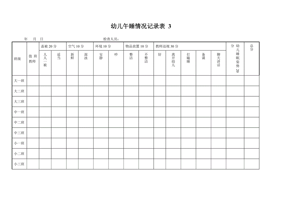 幼儿午睡情况记录表 3表.doc_第3页