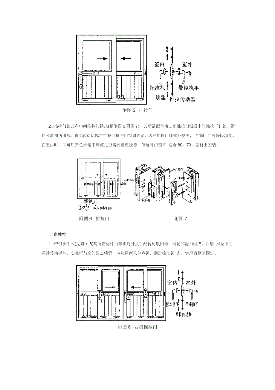 推拉门窗五金件的选用原则及安装要点_第4页