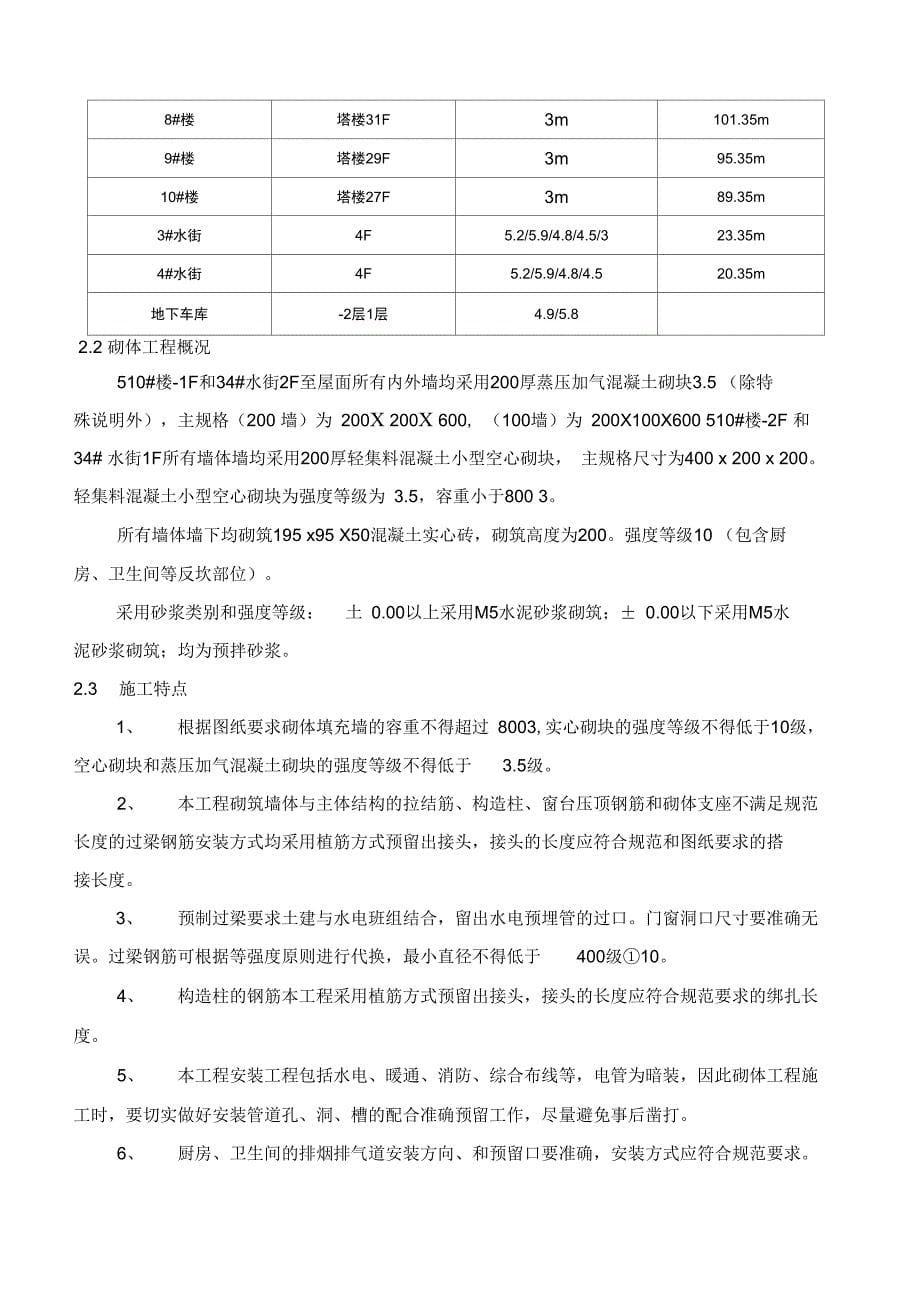 二次结构施工方案1_第5页