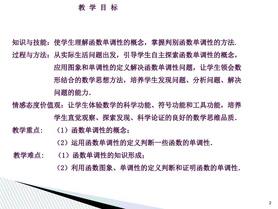 高一必修一函数单调性ppt课件_第2页