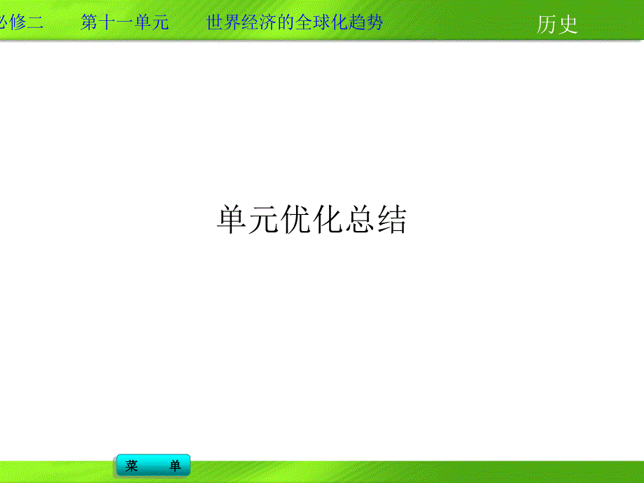 2014高考历史一轮复习必修二第十一单元单元优化总结.ppt_第1页